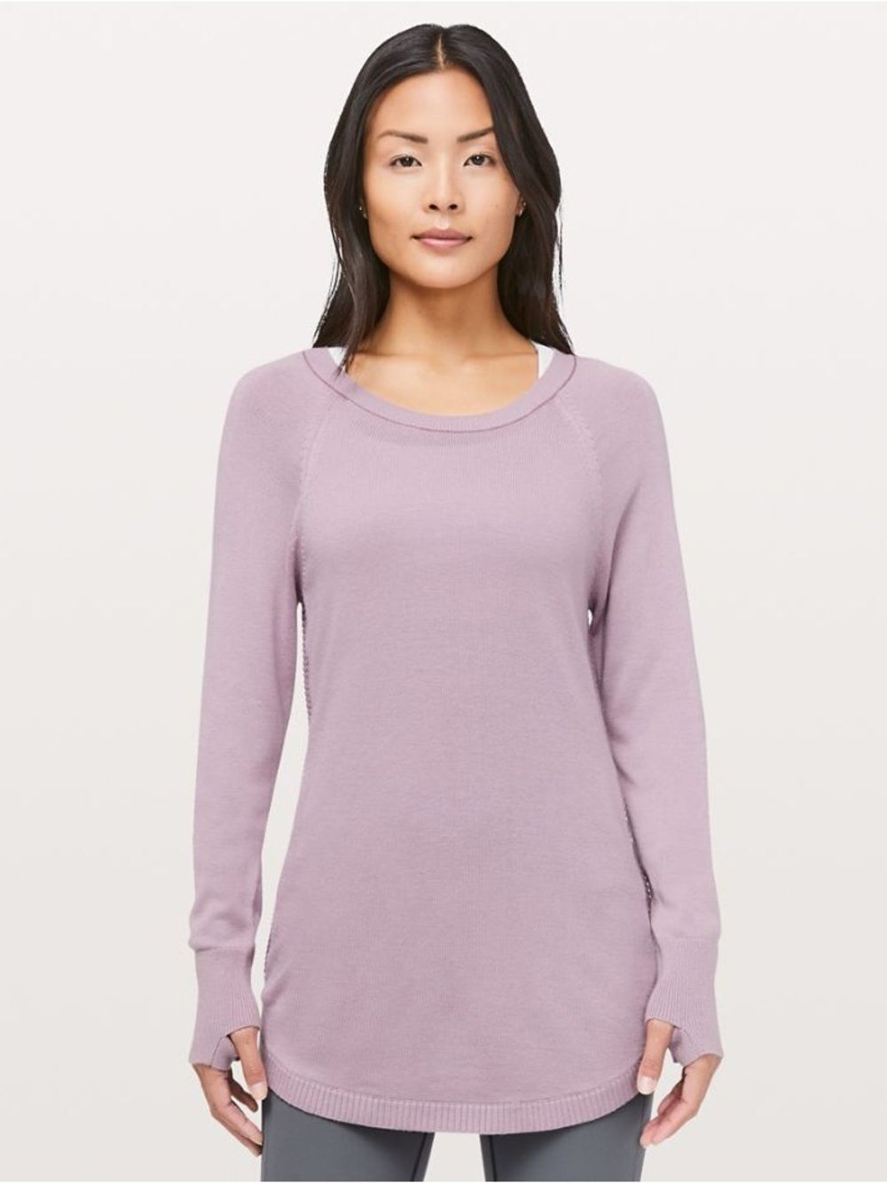 lululemon athletica Aloe Pullover Scoop Neck Sweater - Soft Lavender